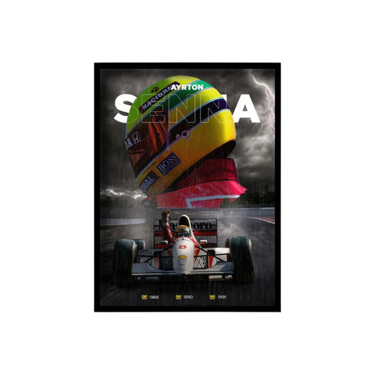 Ayrton Senna 40x30 Frame