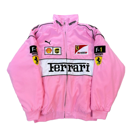 Ferrari Pink Bomber Racing Jacket