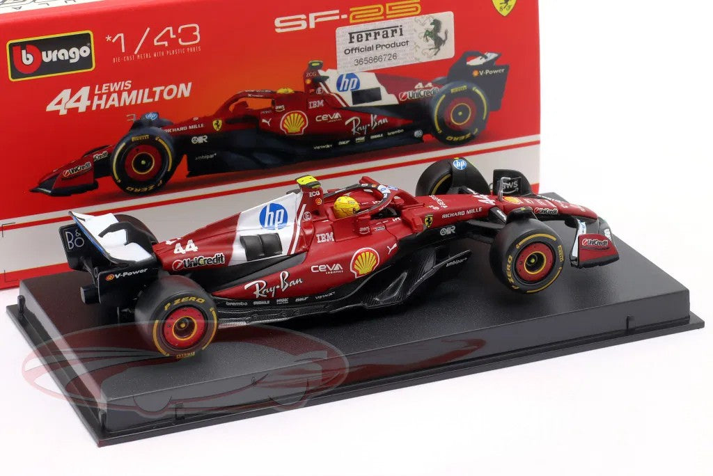 Ferrari SF-25 #44 #16 Formula 1 2025 1:43 Bburago