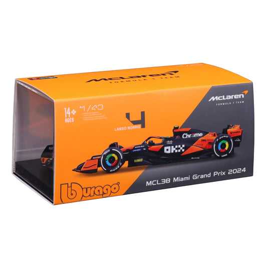 McLaren MCL38 Miami GP Formula 1 2024 1:43 Bburago