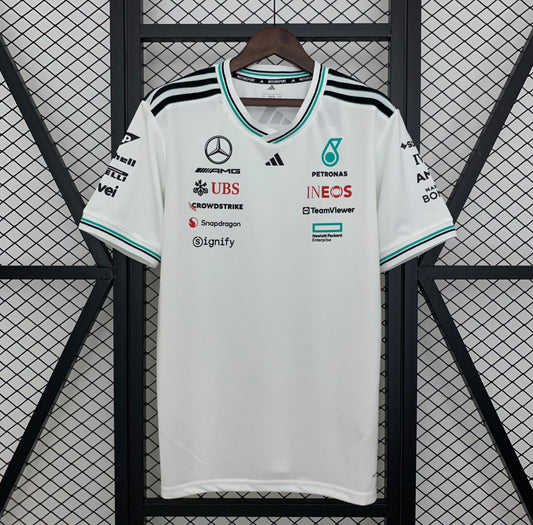 Mercedes 2025 White Team Shirt