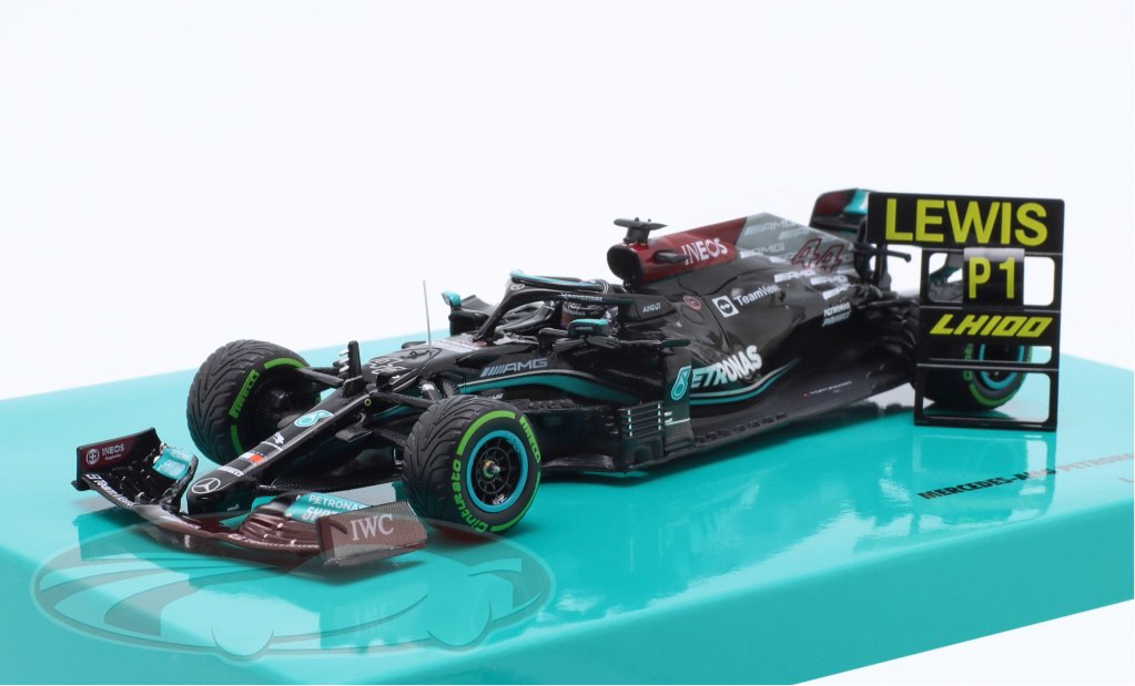L. Hamilton Mercedes-AMG F1 W12 #44 100th GP Win Sotchi formula 1 2021 1:18 Minichamps