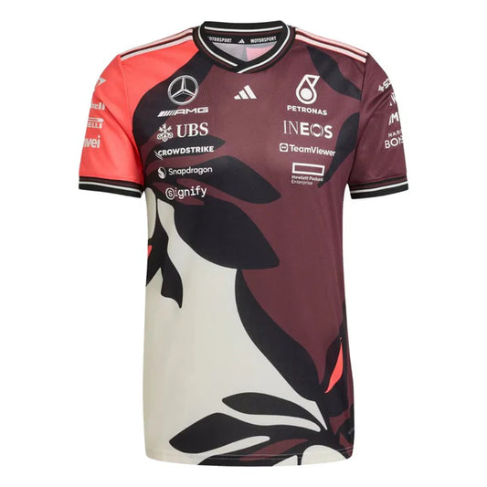 Mercedes 2025 Miami GP Special Edition Dark Red Shirt