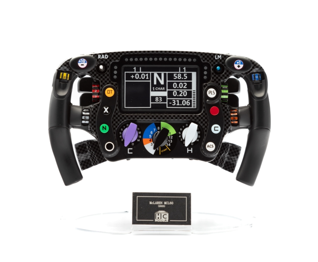 HC MODELS 1/2 - MCLAREN MCL60 STEERING WHEEL - 2023 HC202601 HC MODELS 1/2 - MCLAREN MCL60 STEERING WHEEL - 2023 HC202601