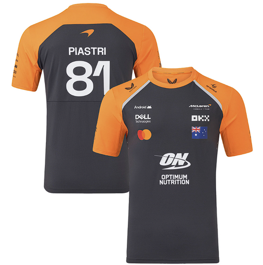 McLaren Men's 2025 Oscar Piastri Team Set Up T-Shirt - Phantom