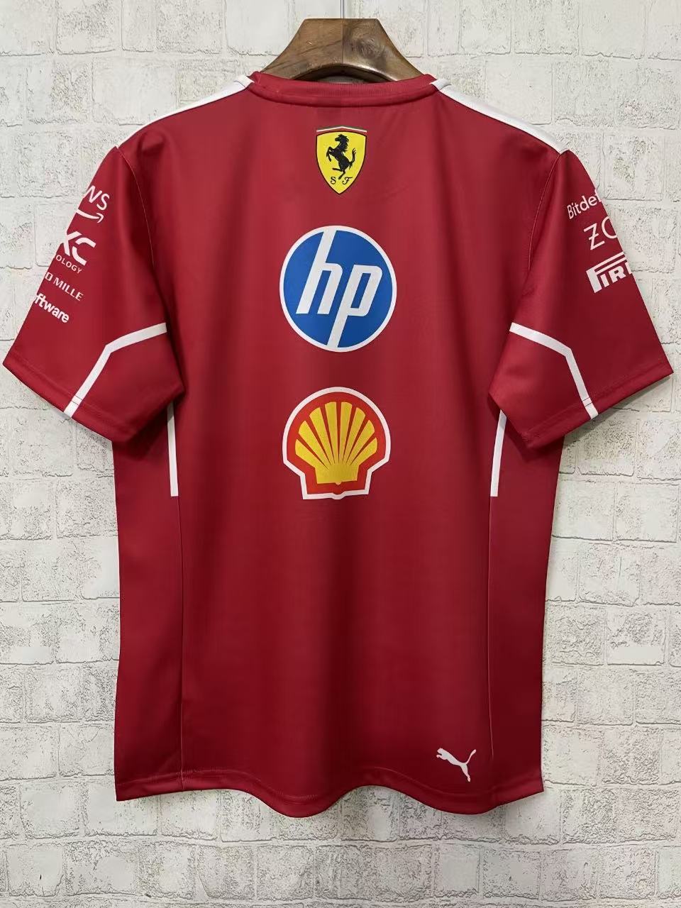 Scuderia Ferrari 2025 Men's Team T-Shirt - Dark Cherry