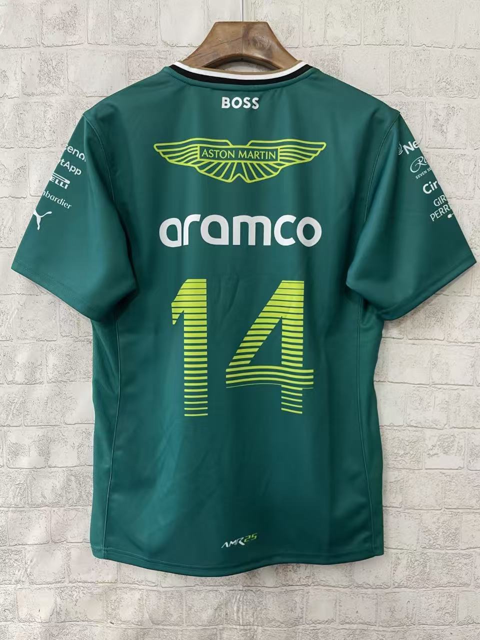 Aston Martin 2025 Fernando Alonso Team T-Shirt - Green