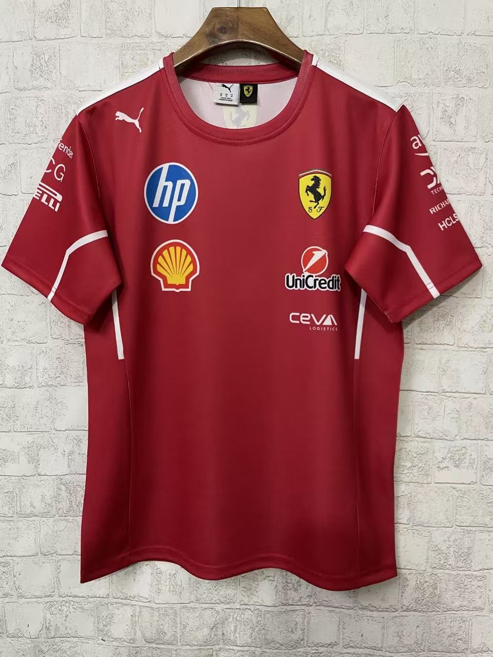 Scuderia Ferrari 2025 Men's Team T-Shirt - Dark Cherry