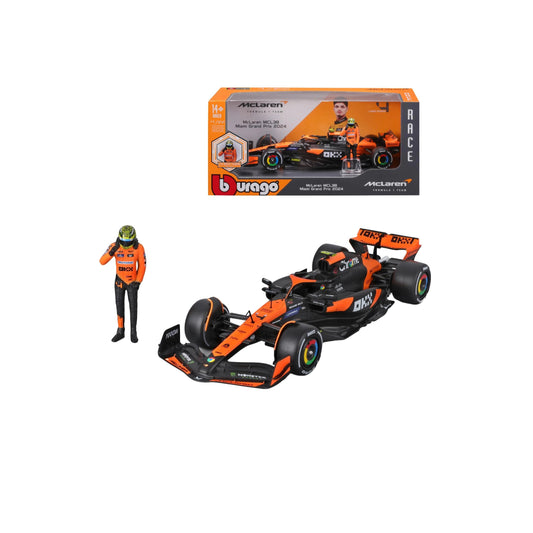 MCL38 Lando Norris 1/24 Scale with driver figure