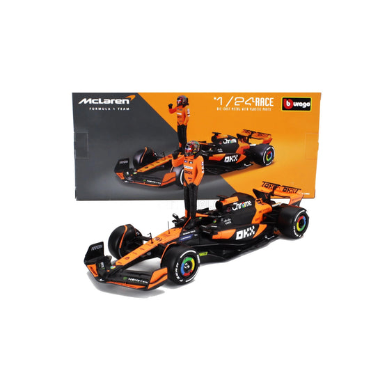 MCL38 Oscar Piastri 1/24 Scale with driver figure