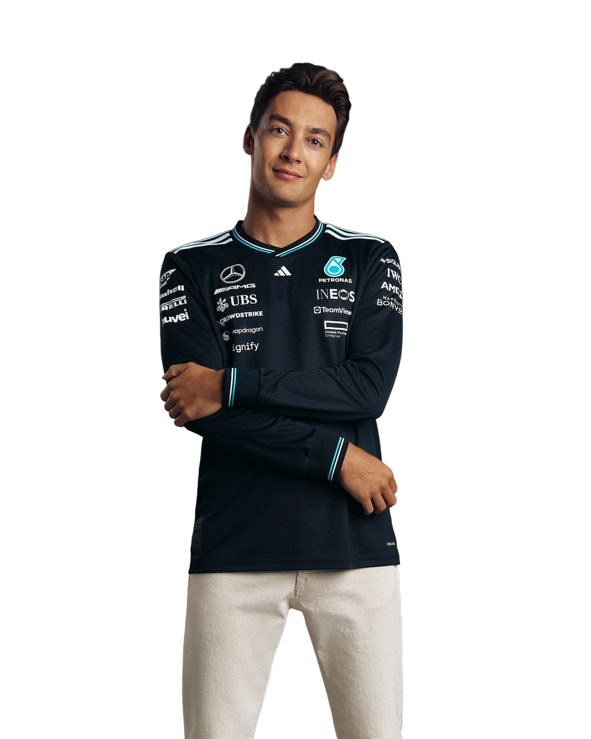Mercedes 2025 Long Sleeve Black Shirt