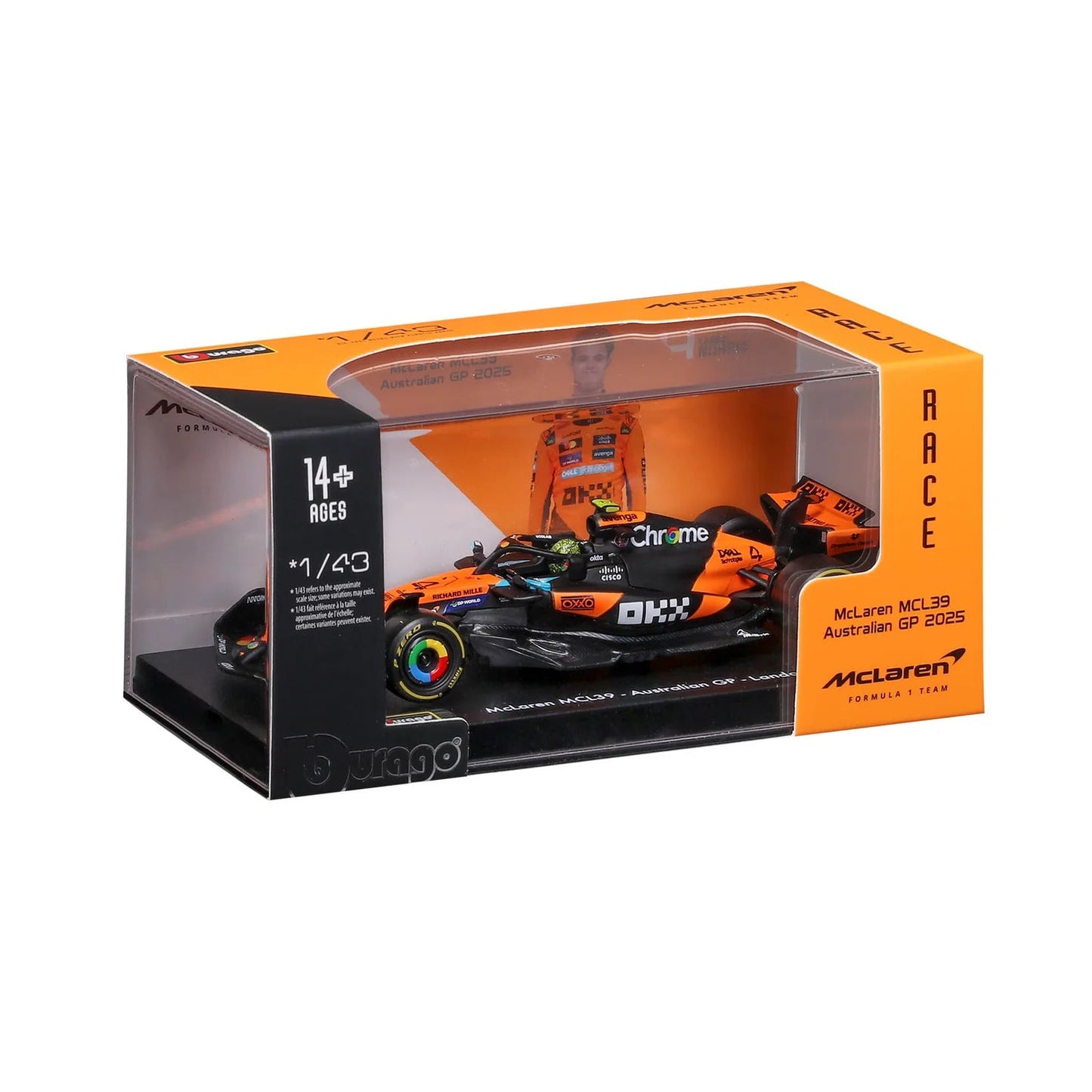 Lando Norris McLaren MCL39 #4 wins Australian GP Formula 1 World Champion 2025 1:43 Bburago