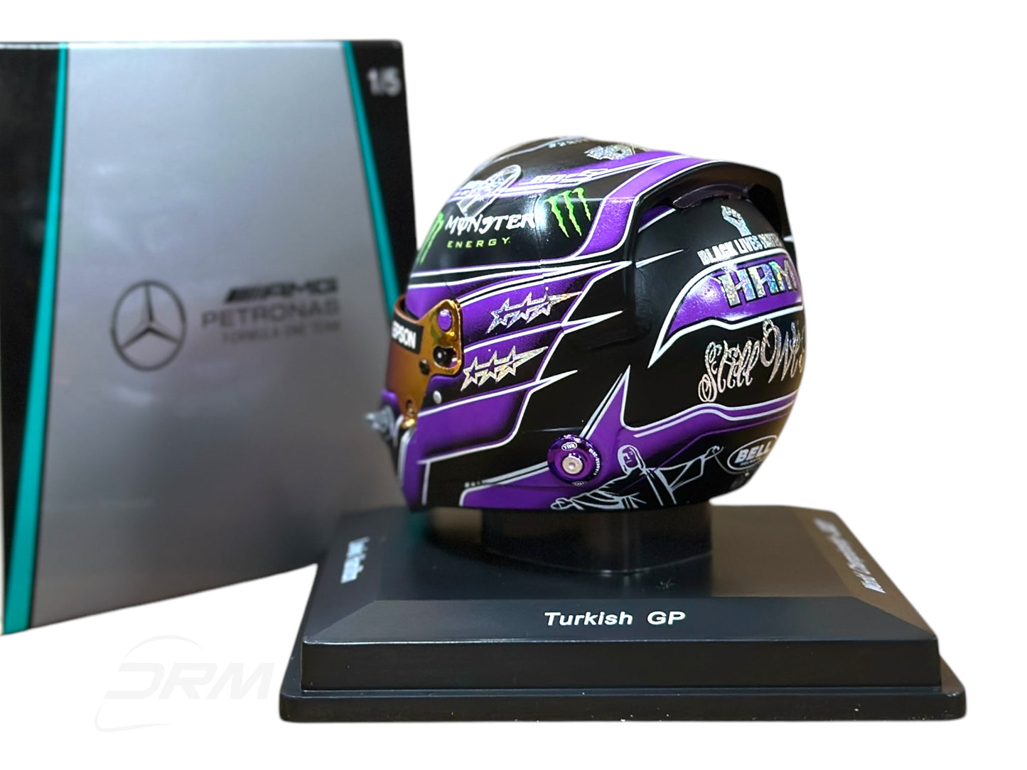 Spark Lewis Hamilton Mercedes Helmet - 2020 Turkish Grand Prix 1:5 Scale