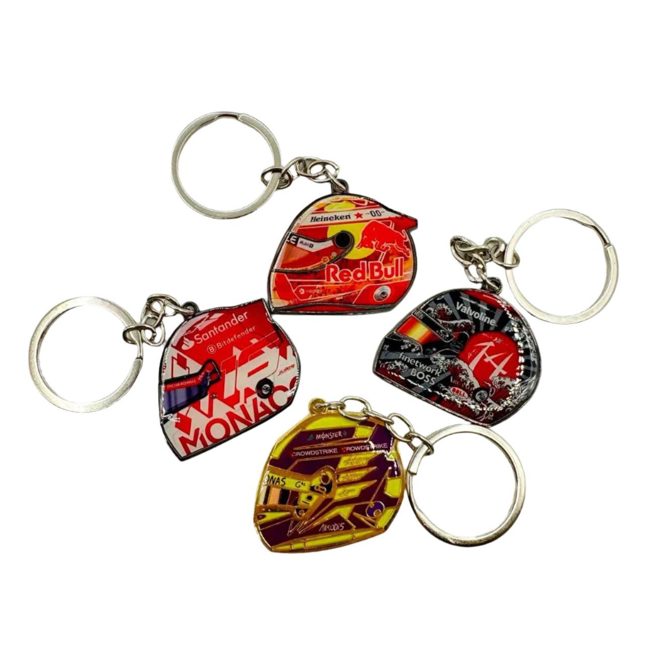 Driver Helmet Keychains