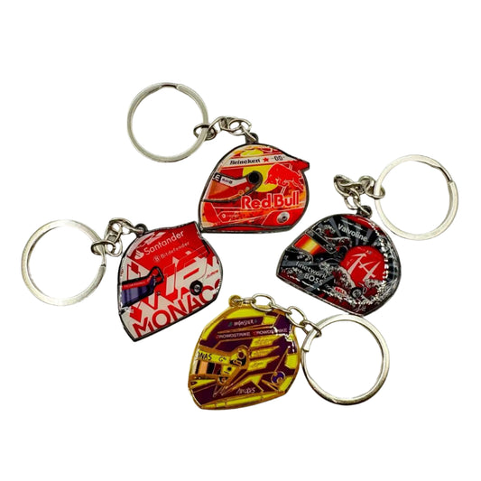 Driver Helmet Keychains