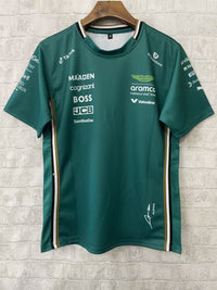 Aston Martin 2025 Fernando Alonso Team T-Shirt - Green