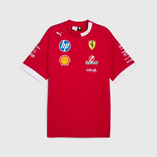 Red Racing 2025 Drivers Oversized T-Shirt - Red