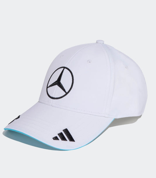 Mercedes 2025 white Russell Cap