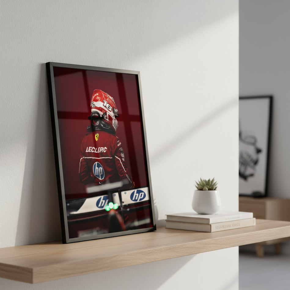 Charles Leclerc 3 40x30 Frame