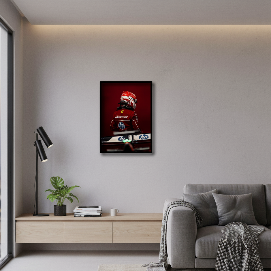 Charles Leclerc 3 40x30 Frame