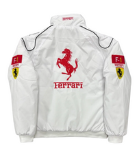 White Bomber Racing Jacket