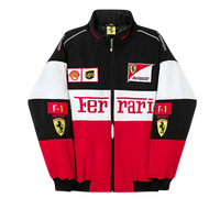 Unisex Tri-color Bomber Racing Jacket