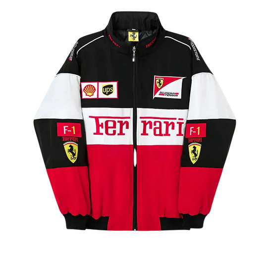 Unisex Tri-color Bomber Racing Jacket