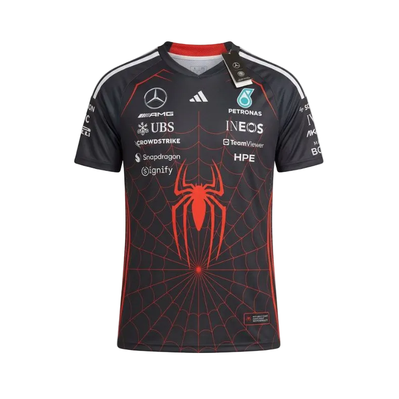 Spidey x Mercedes Black Jersey