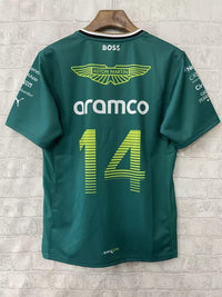 Aston Martin 2025 Fernando Alonso Team T-Shirt - Green