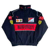 Unisex Black Bomber Racing Jacket
