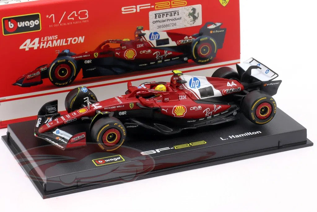 Ferrari SF-25 #44 #16 Formula 1 2025 1:43 Bburago