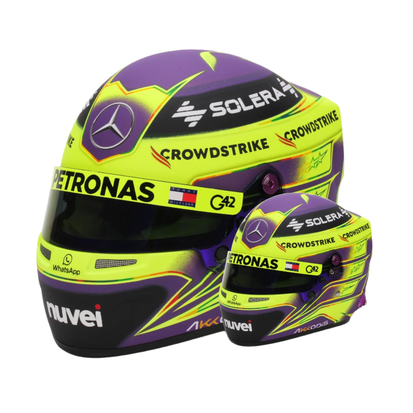 Lewis Hamilton 2024 1:2 Scale Mini Helmet