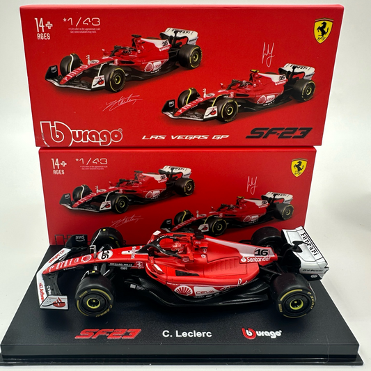 Ferrari SF-23 Las Vegas Special Livery 1:43 Scale Burago