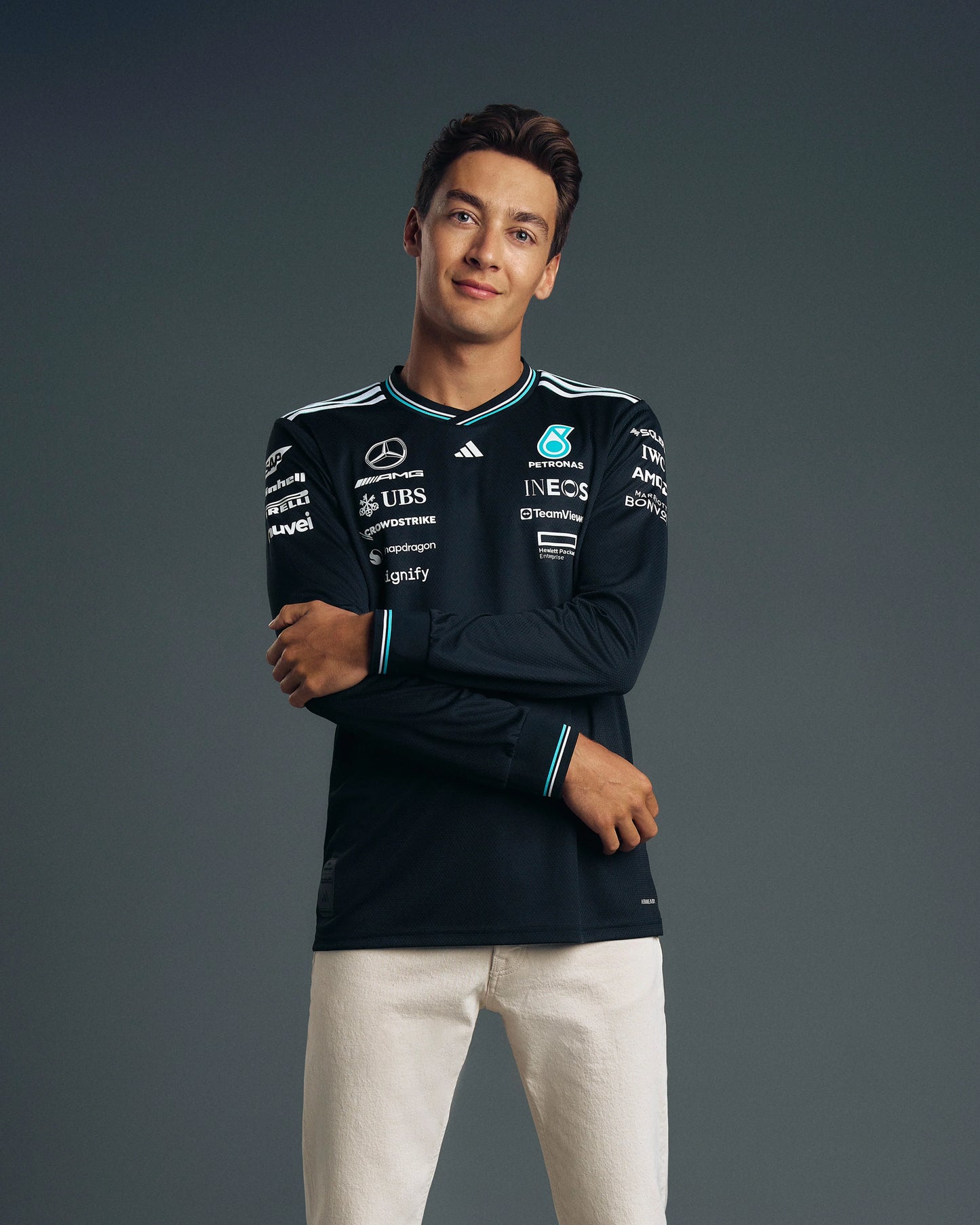 Mercedes 2025 Long Sleeve Black Shirt