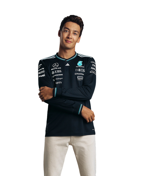 Mercedes 2025 Long Sleeve Black Shirt