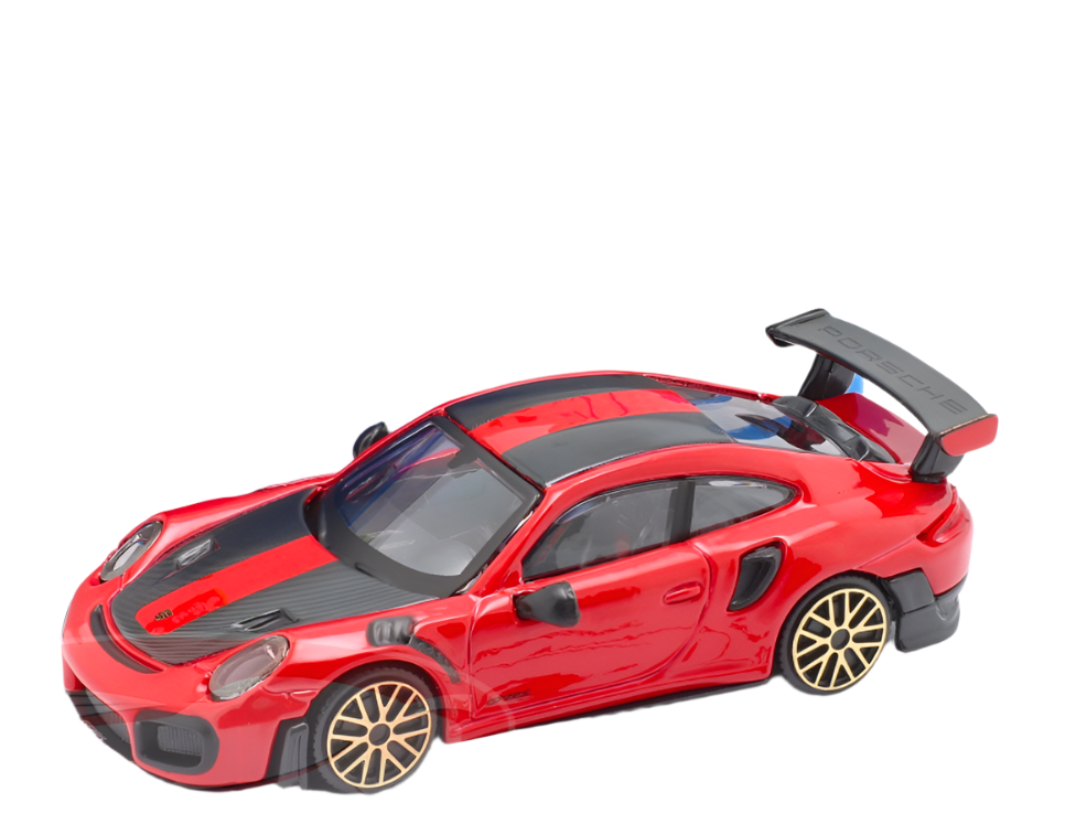 Porsche 911 GT2 RS year 2018 red / black 1:43 Bburago