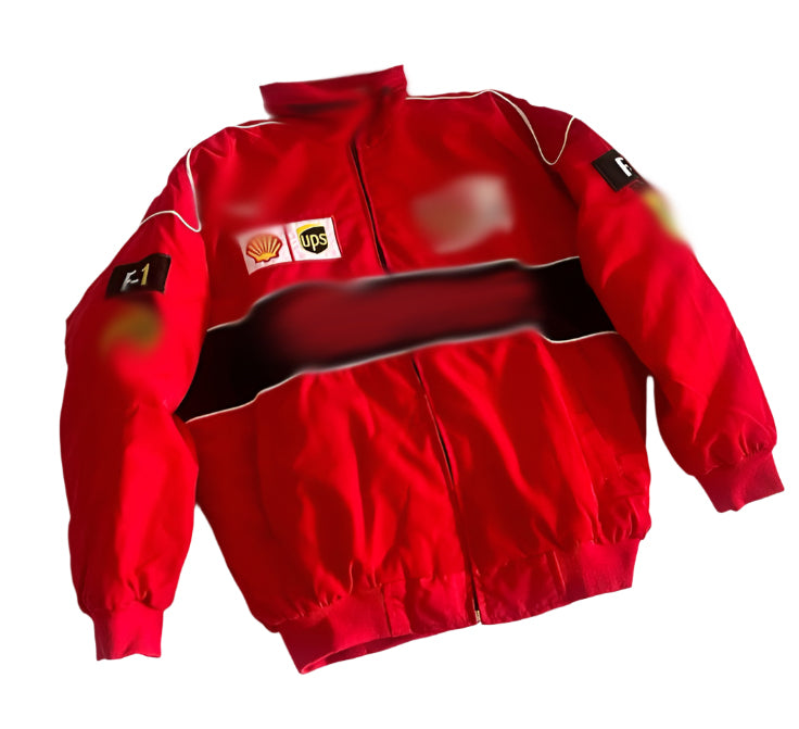 Unisex Red Bomber Racing Jacket