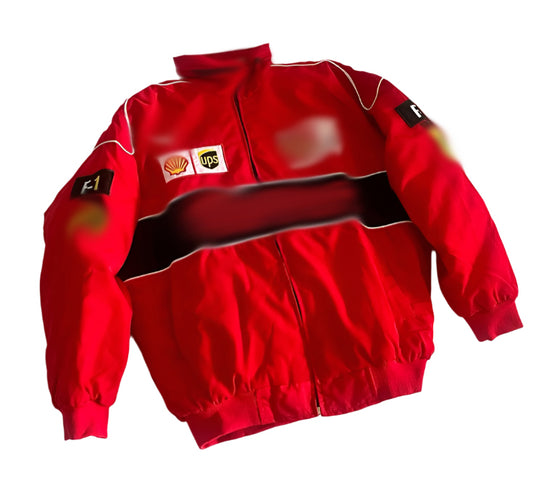 Unisex Red Bomber Racing Jacket