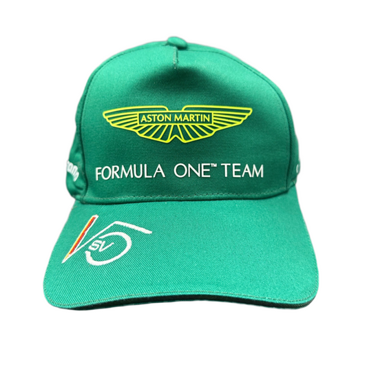 Vettel Aston Martin green cap