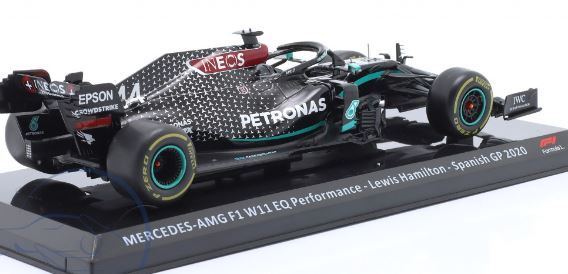 Hamilton Mercedes W11 #44 Spanish GP World Champion 2020 1:24 Premium Collectibles